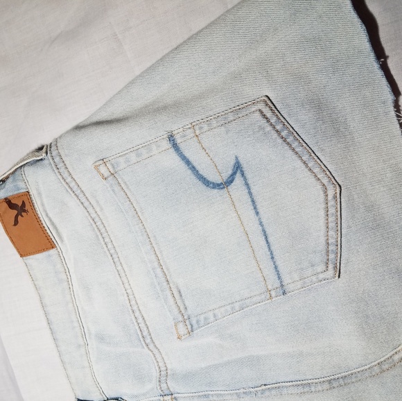 American Eagle Brand Denim Mini Skirt - Picture 3 of 8